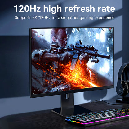 16K DisplayPort 2.1 Cable for High-Speed Gaming - Smarsty