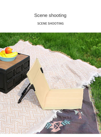 TARKA Camping Single Lazy Chair Park Backrest Relaxing Chairs Lightweight Folding Chairs Outdoor Foldable Beach Picnic Chairs by Smarsty