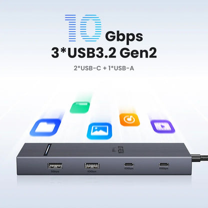 USB C Hub 10 In 1 With 4K60Hz HDMIPort PowerDelivery