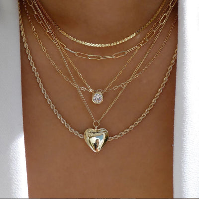 Vintage Gold Boho Layered Necklace Set for Women - Smarsty