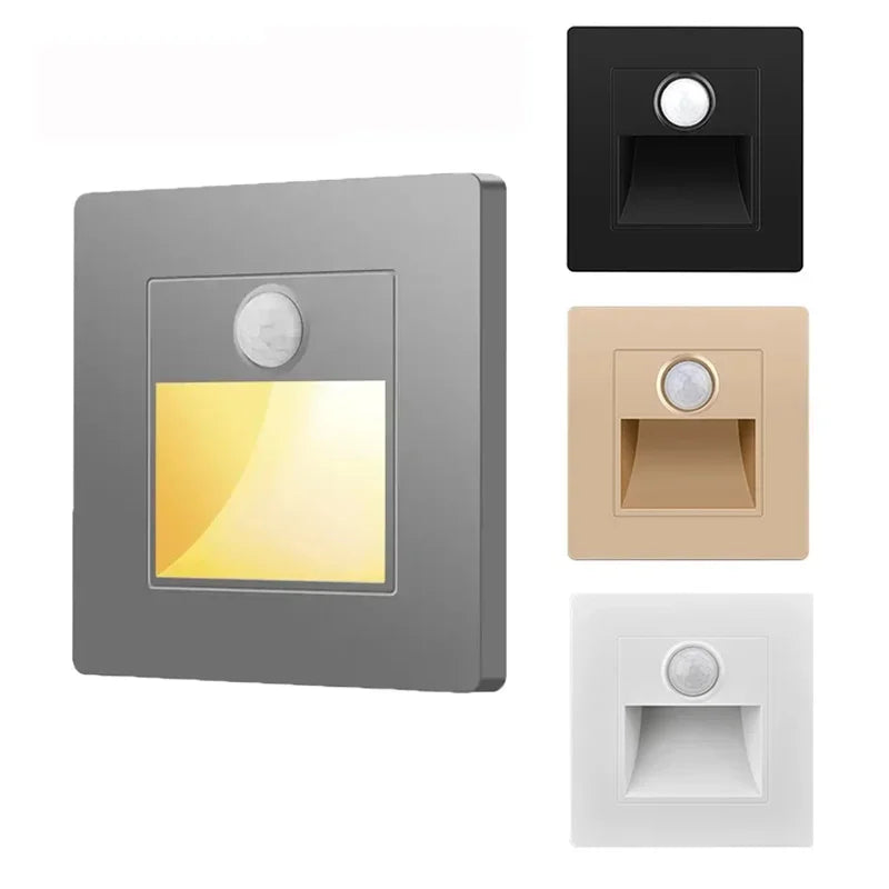 PIR Motion Sensor LED Night Light for Safe Stairs - Smarsty
