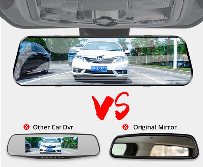 Dual 1080P Car DVR Touch Screen Rearview Night Vision - Smarsty