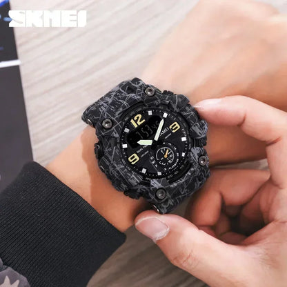 Skmei 1637 Waterproof Sport Wristwatch with Dual Movement - Smarsty