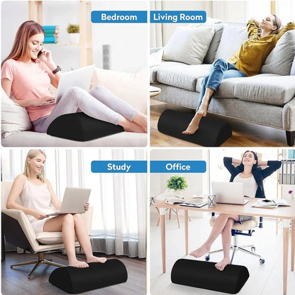 Ergonomic Memory Foam Foot Rest for Desk Comfort - Smarsty