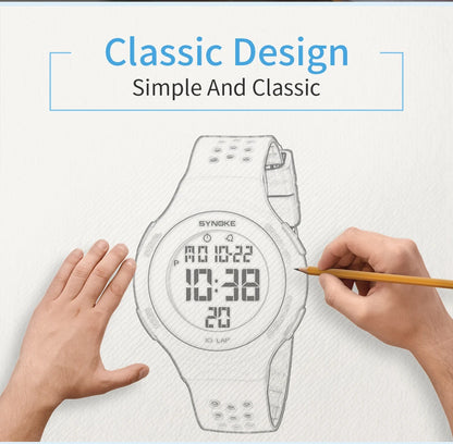 Waterproof Military Sport Watch for Men with LED Display - Smarsty