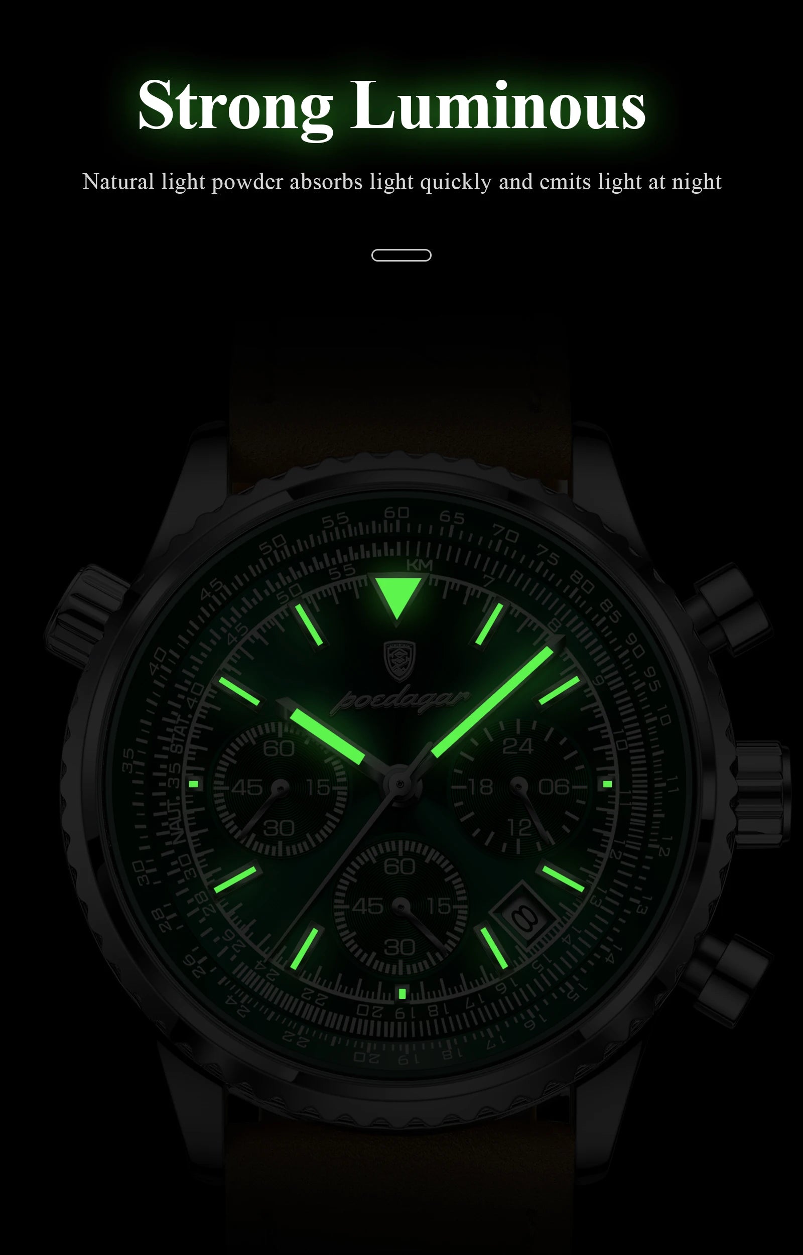Luxury Waterproof Quartz Chronograph Watch for Men - Smarsty