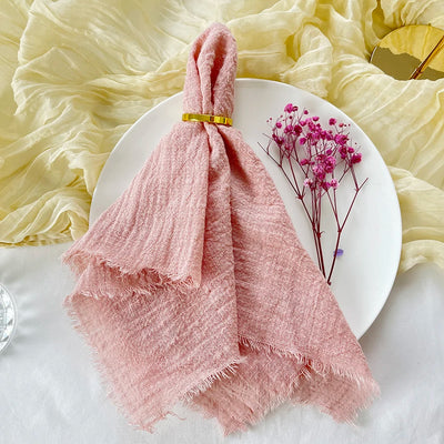 Reusable Cotton Wedding Napkins for Rustic Table Decor - Smarsty