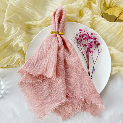 Reusable Cotton Wedding Napkins for Rustic Table Decor - Smarsty