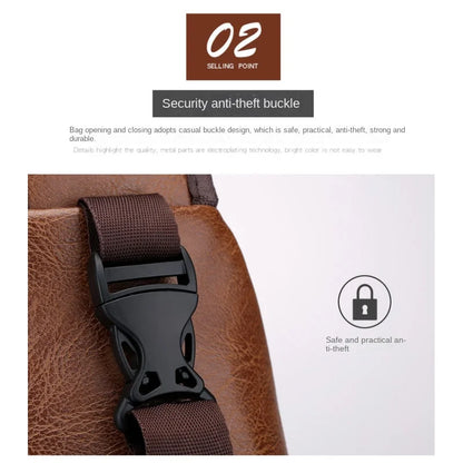 Mens USB Chest Bag With Portable Charging Crossbody - Smarsty