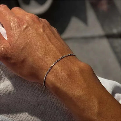 Men's Stainless Steel Cuban Chain Adjustable Bracelet - Smarsty