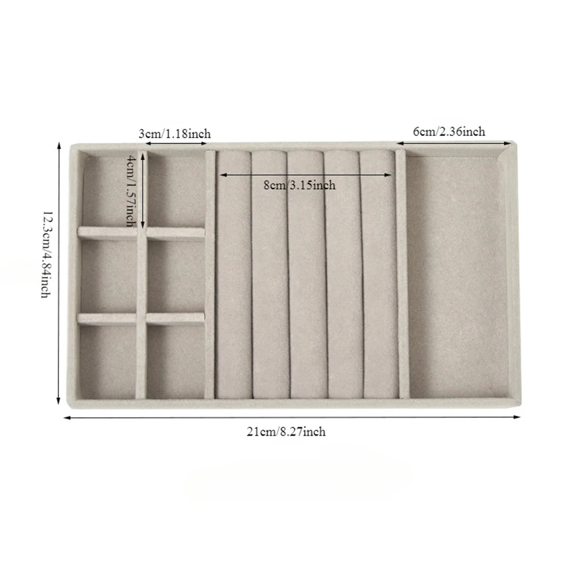 Velvet Jewelry Display Tray for Organized Storage - Smarsty