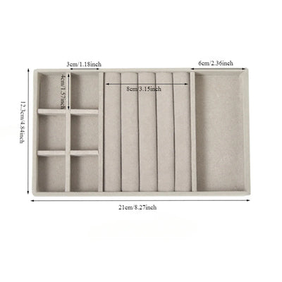 Velvet Jewelry Display Tray for Organized Storage - Smarsty