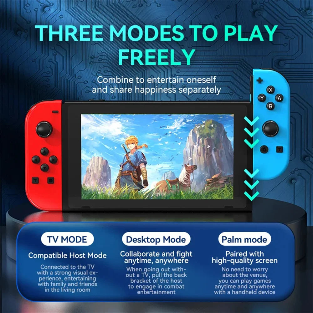 BT 5.2 RGB LED Joy Controller for Nintendo Switch - Smarsty
