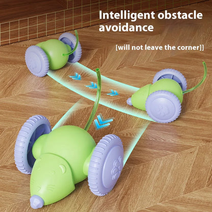 Interactive Electric Mouse Toy for Cats with Obstacle Avoidance - Smarsty