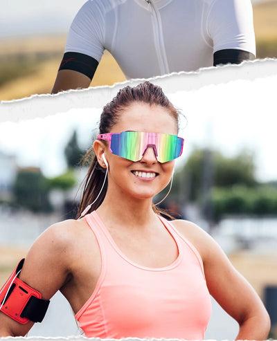SCVCN new Outdoor Cycling Sunglasses Men MTB Bike Glasses Sports Mountain Climbing fishing Women Bicycle Cycling UV400 Goggles by Smarsty