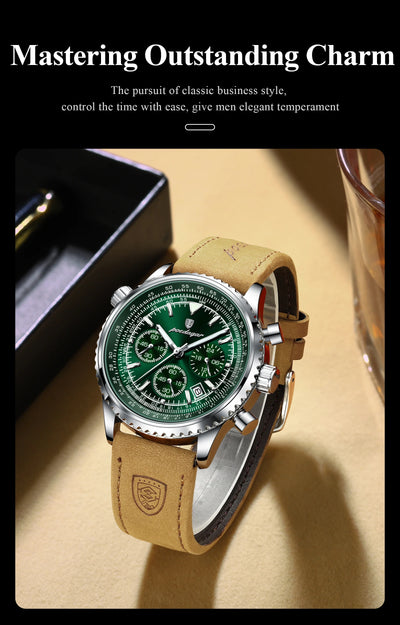 Luxury Waterproof Quartz Chronograph Watch for Men - Smarsty