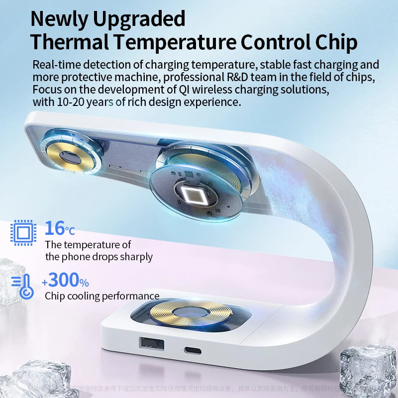 Magnetic Wireless Charger Dock For Phone AirPods Watch - Smarsty
