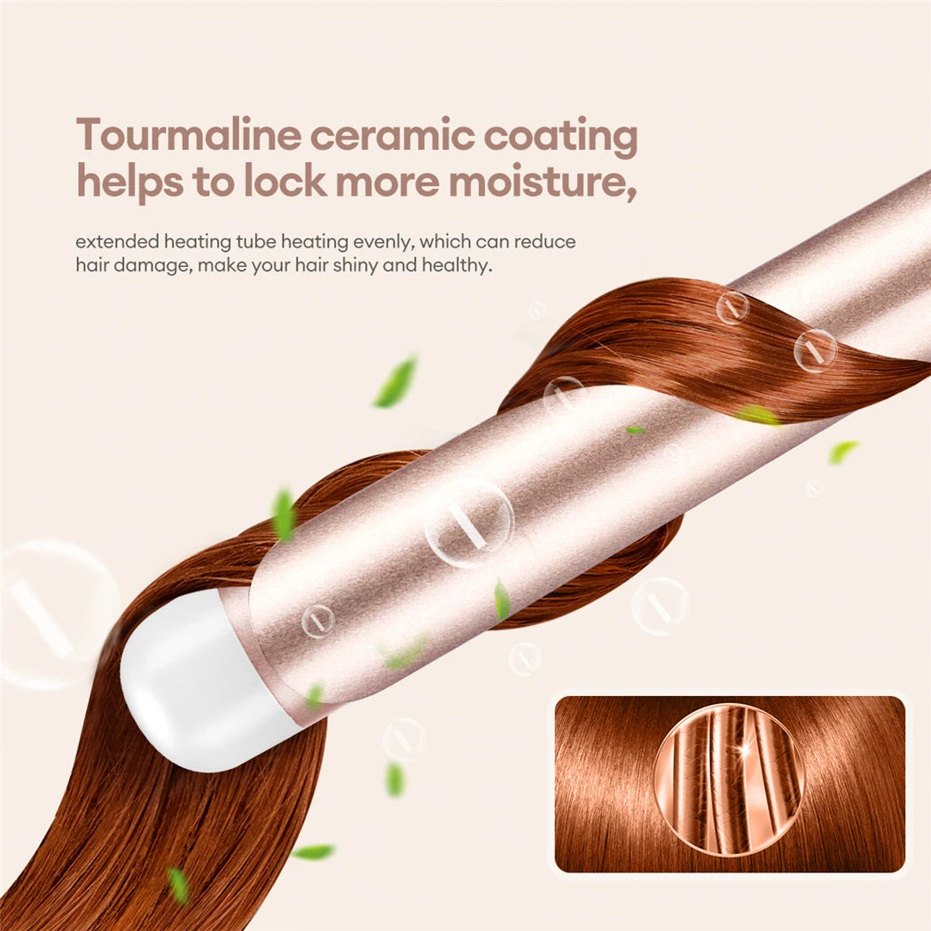 CkeyiN Professional Ceramic Hair Curler with Adjustable Temperature - Smarsty