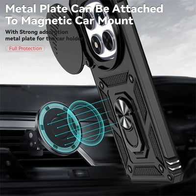 Shockproof Phone Case With Magnetic Ring Stand Camera Cover - Smarsty