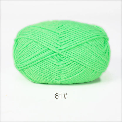 Soft Milk Cotton Yarn for Hand Knitting Projects - Smarsty