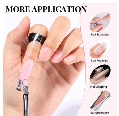 Milky White Builder Gel For Nail Extensions 30ML Self Leveling Formula - Smarsty