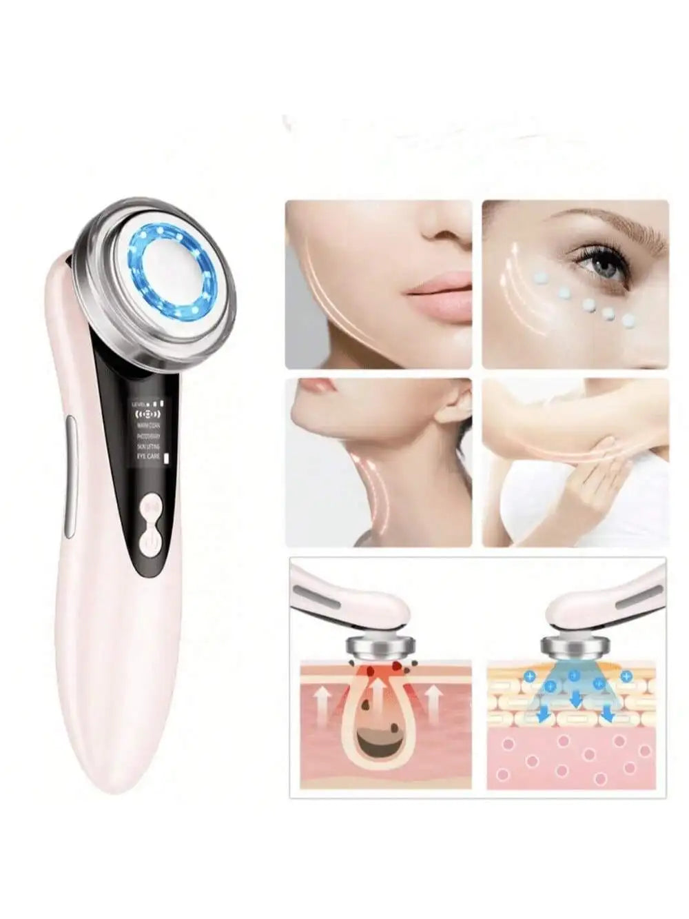 5 In 1 Facial Massager with LED Light Therapy - Smarsty