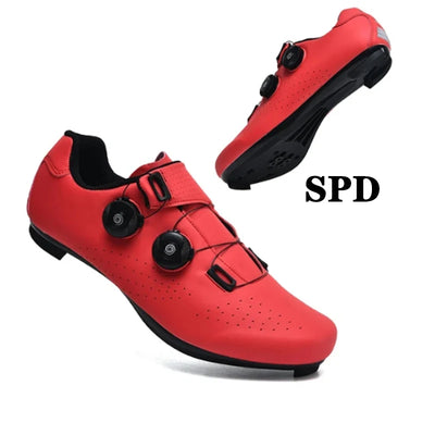 Cycling Sneaker MTB Men Sport Road Bike Boots Flat Racing Speed Sneakers Trail Mountain Bicycle Footwear Spd Pedal Cycling Shoes by Smarsty