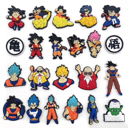 New JIBBITZ Dragon Ball Shoe Charm For Clogs PVC Waterproof Sandals Decorate Buckle Decorations Accessories Toys Gift