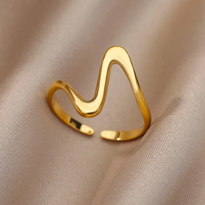 Luxury Gold 316L Stainless Steel Rings for Women - Smarsty