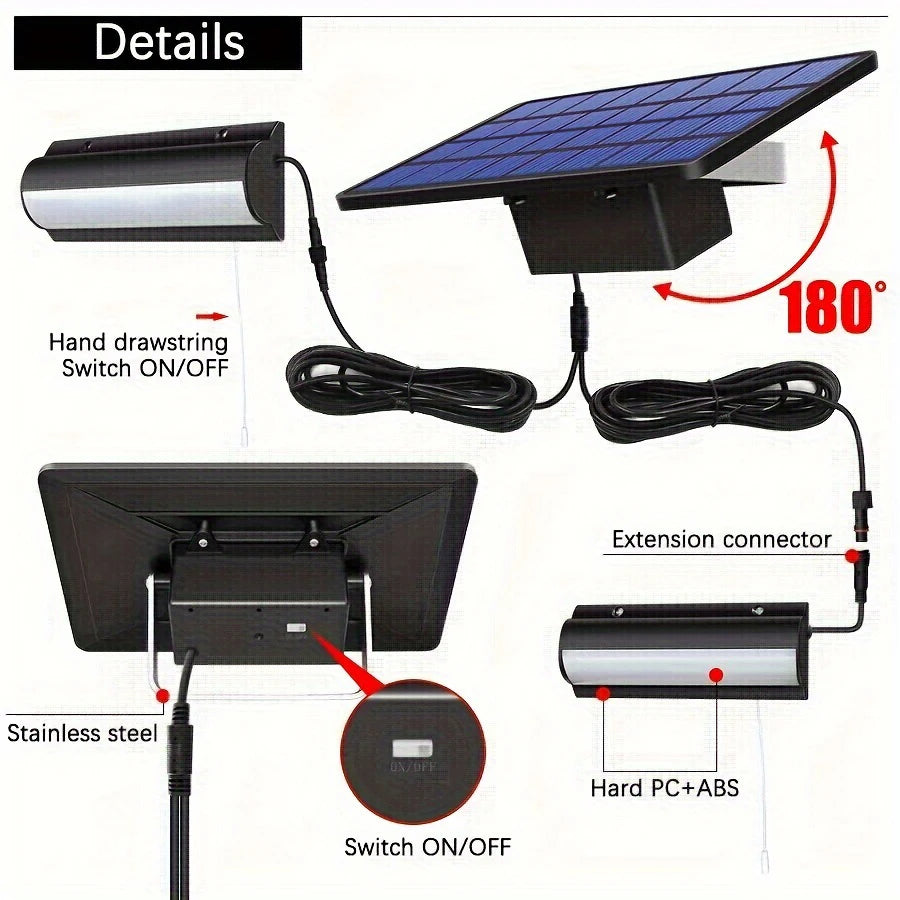 Upgraded Solar Pendant Lights with Auto On Off Feature - Smarsty