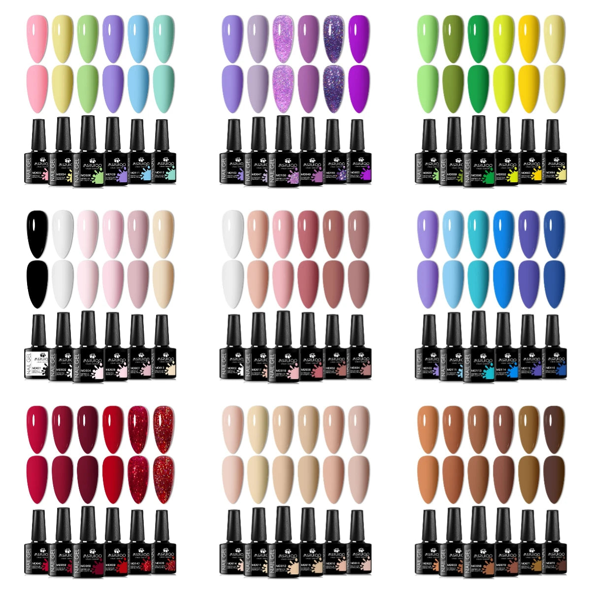 6pc All-Season Gel Nail Polish Set for Long-Lasting Manicure - Smarsty