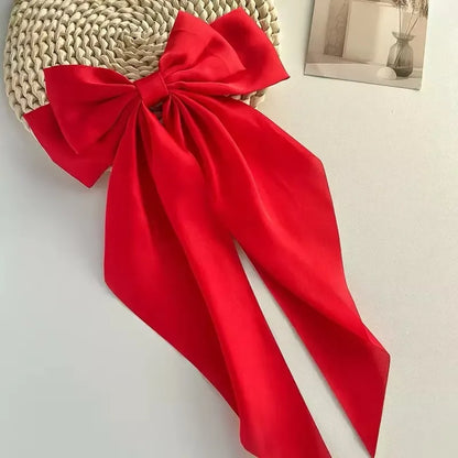 Extra Large Satin Bow Hairpin for Women - Smarsty