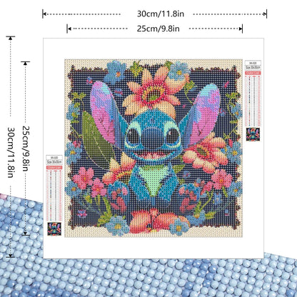 Disney 5D Diamond Painting Stitch Flower Home Decor - Smarsty