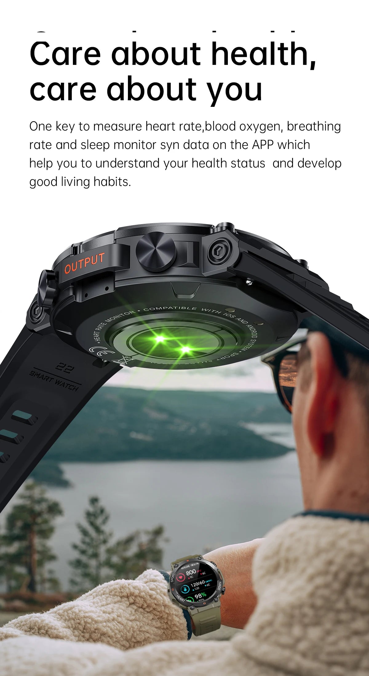K56Pro Smart Watch for Men with Heart Rate Monitor - Smarsty