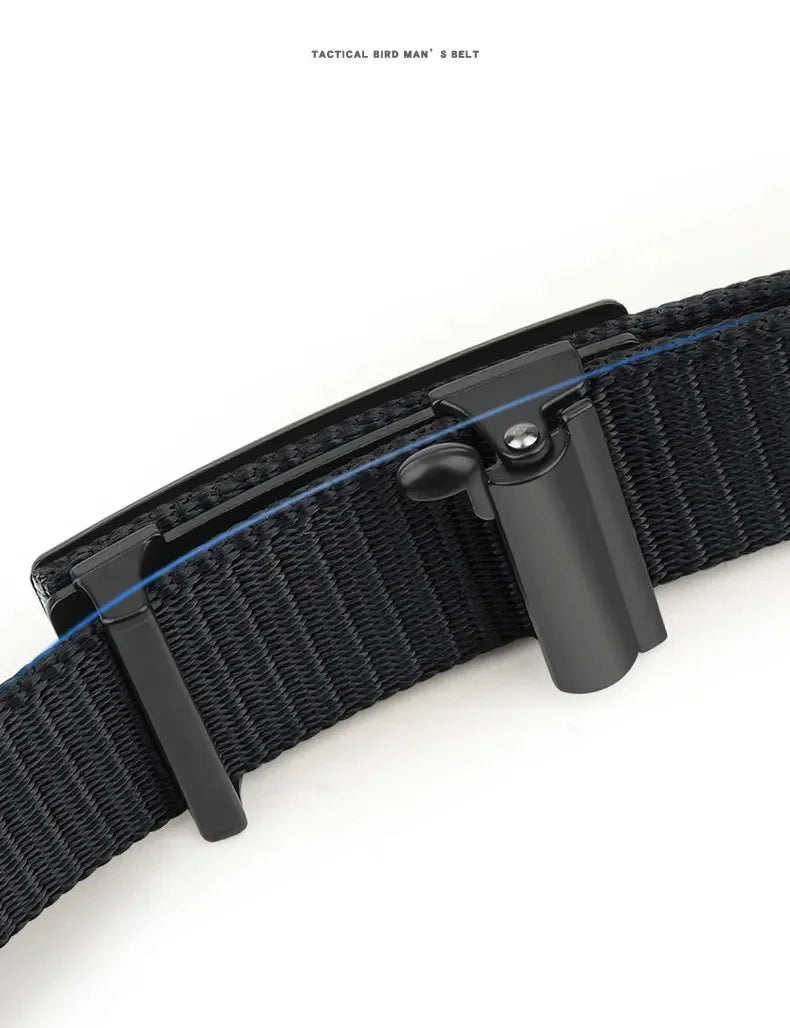 Men's Quick Release Canvas Belt Durable Outdoor Sports - Smarsty