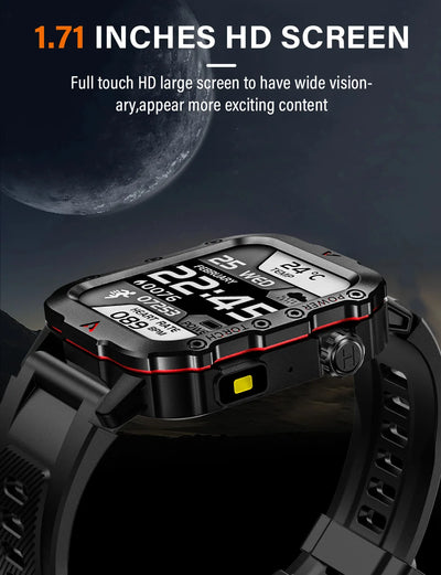 LAXASFIT Outdoor Military Smartwatch with Fitness Tracking - Smarsty