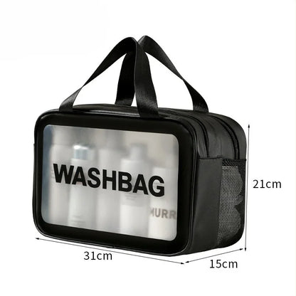 Wet-dry separation makeup bag portable toiletry bag travel essentials large capacity storage bag fitness swimming essentials - Smarsty