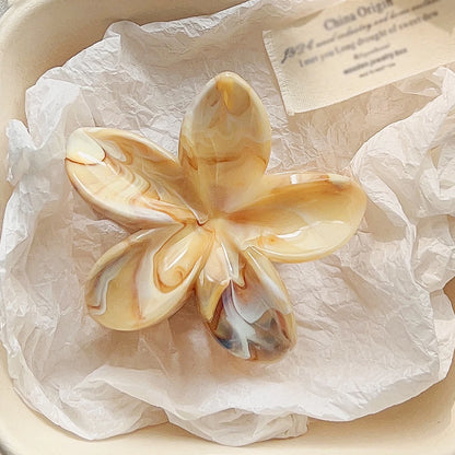 Hawaiian Flower Hair Claw Clips For Thin Hair Lightweight - Smarsty
