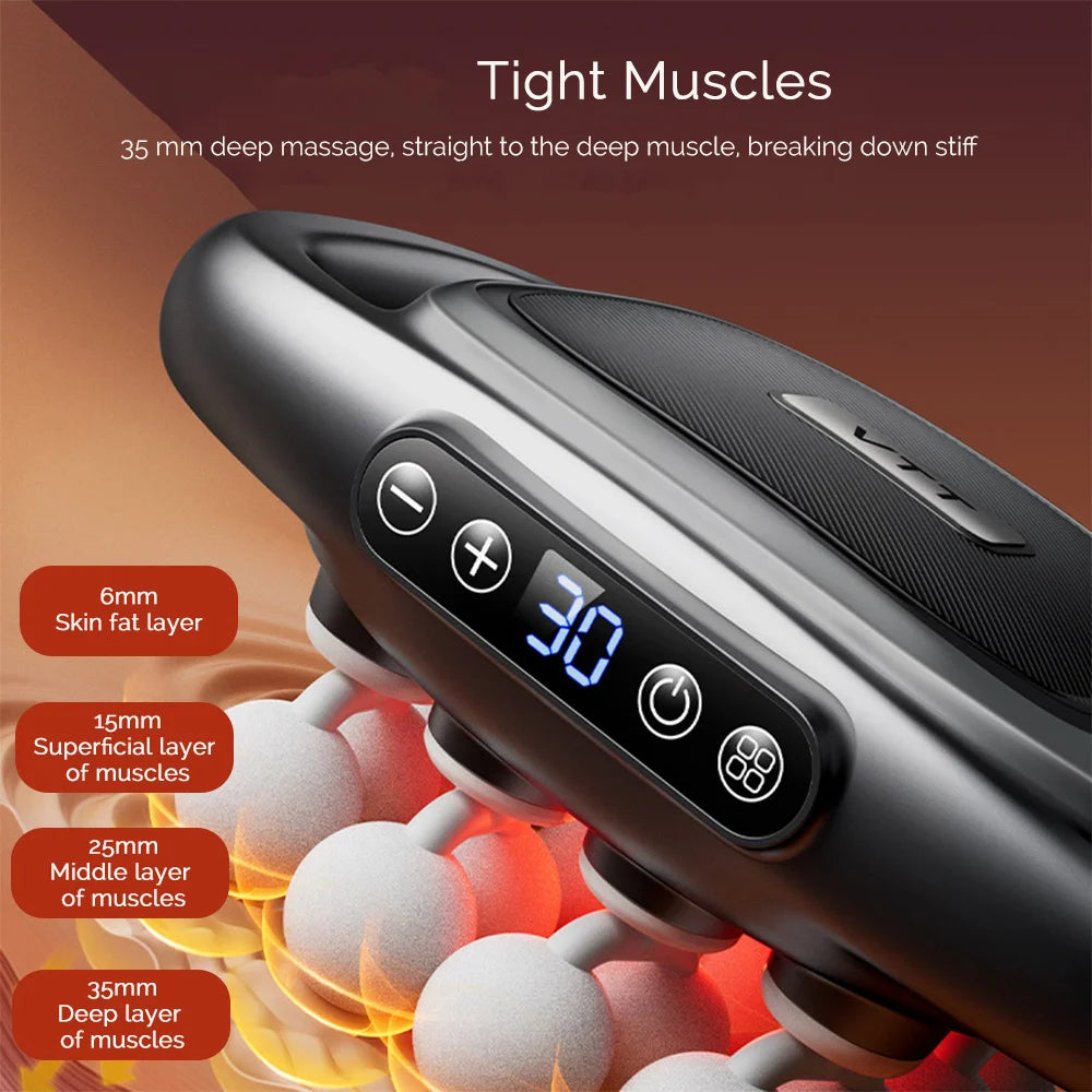16-Head Fascia Gun High-Frequency Vibration Body Massage Gun Back and Waist Massager Neck Shoulder Massager Muscle masajeador - Smarsty
