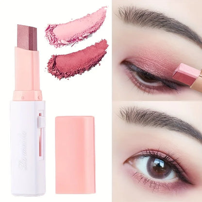 2 In 1 Waterproof Highlighter Eyeshadow Stick with Glitter - Smarsty