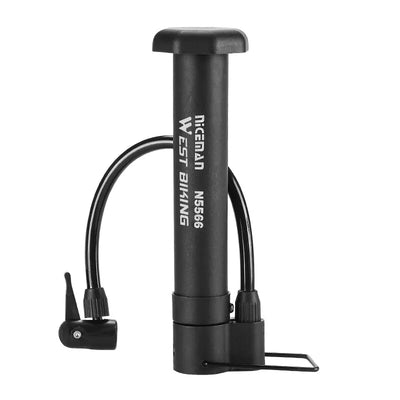 WEST BIKING MTB Bicycle Pump 80 PSI Bike Manual Air Pump Balloon Tire Inflator Schrader Valve Floor Pump Cycling Accesories - Smarsty