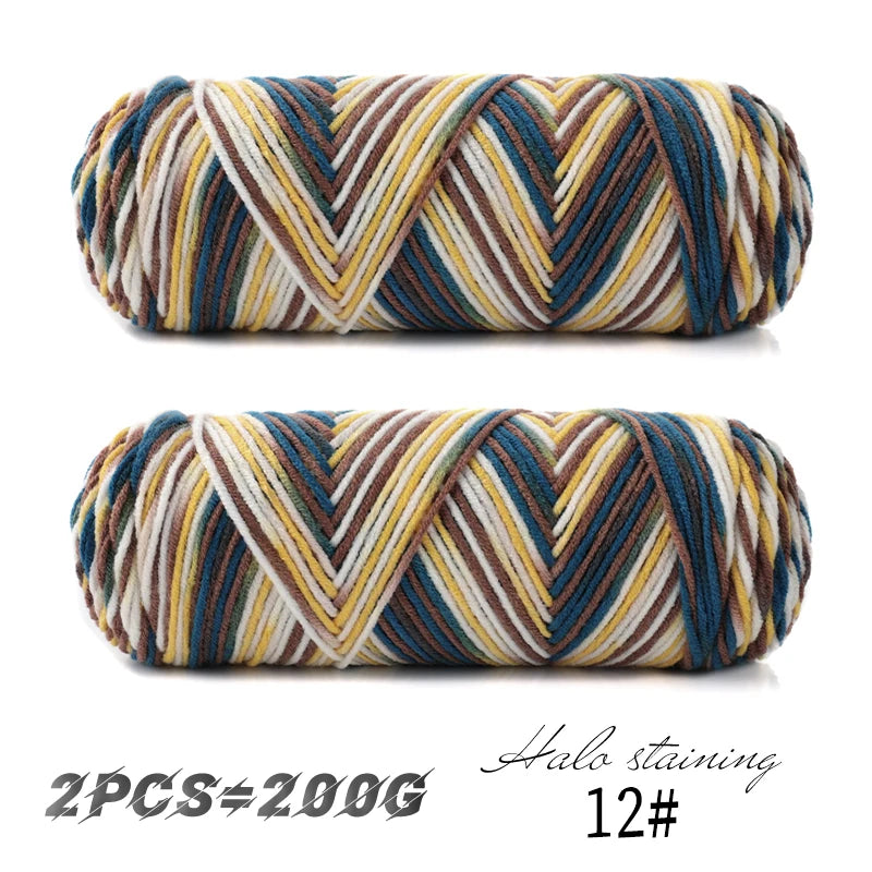 Colorful Dyed Milk Cotton Yarn for Handmade Projects - Smarsty