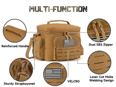 Tactical Lunch Box for Men Insulated Leakproof Cooler Bag - Smarsty