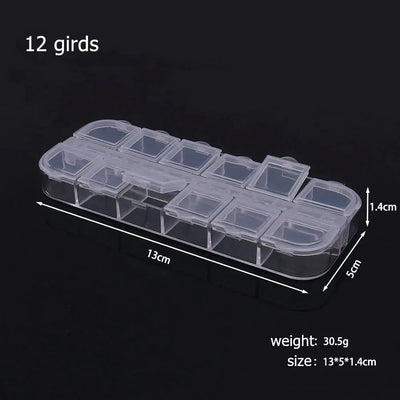 Plastic Storage Box Organizer with Dividers for Jewelry Crafts - Smarsty