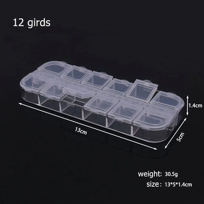 Plastic Storage Box Organizer with Dividers for Jewelry Crafts - Smarsty