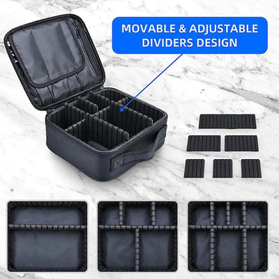 New Makeup Bag for Women Travel Waterproof Necessary Beauty Brush Embroidery Tool Storage Cosmetic Case Professional Makeup Box - Smarsty