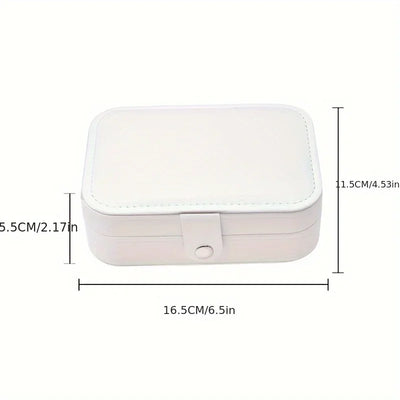 Luxury PU Leather Jewelry Box with Secure Lock - Smarsty