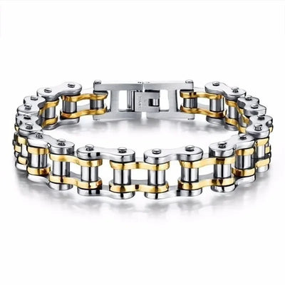 Stainless Steel Biker Chain Bracelet for Men Durable Fashion Jewelry - Smarsty