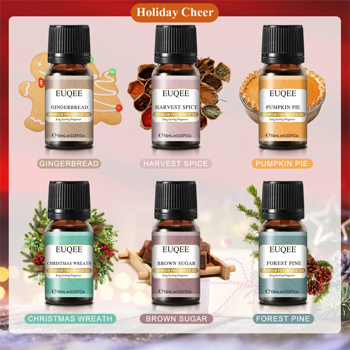 EUQEE 6 Piece Fragrance Oil Set for Diffusers - Smarsty