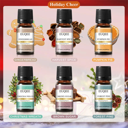 EUQEE 6 Piece Fragrance Oil Set for Diffusers - Smarsty